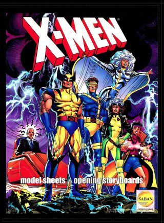 X - Men - Model Sheet / Storyboard Book - Marvel Prods.