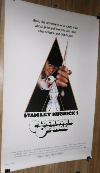 A Clockwork Orange 1sh Movie Poster Stanley Kubrick Malcolm Mcdowell Classic