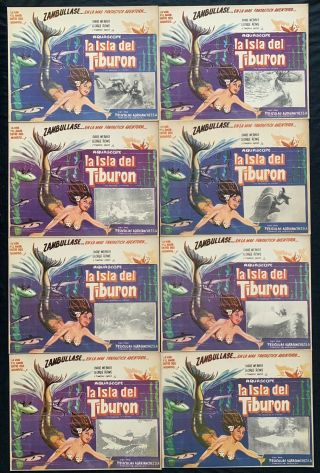 Mermaids Of Tiburon Diane Webber George Rowe Lobby Card Set 1962 Diving