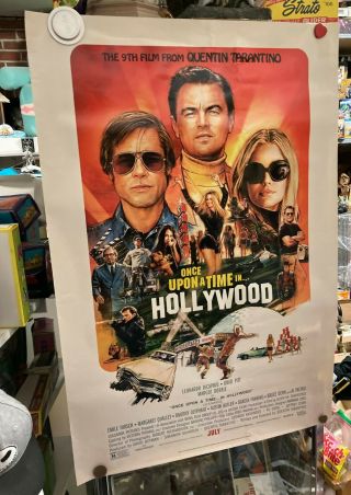 Once Upon A Time In Hollywood Ds Theatre Movie Poster 27 " By40 " D/s