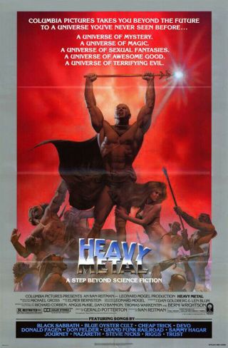 Heavy Metal (1981) Movie Poster Style B - Single - Sided - Folded