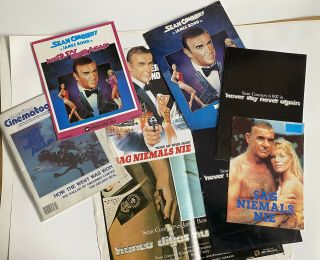 James Bond 007 “never Say Never Again” Bundle Of 8x Items.