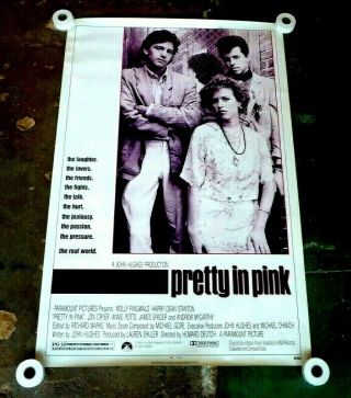 1986 Pretty In Pink Movie Poster Rolled 27x41 One Sheet Never Folded
