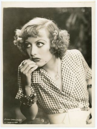 Pre - Code Call Girl Joan Crawford 1932 Rain Production Still Photograph