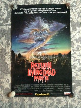 Return Of The Living Dead Ii Video Store Vhs Horror Movie Poster 1987