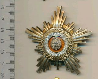 Romanian Medal Romania Communist Order Of The Star Rpr 3rd Class Cold War Award