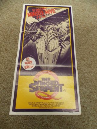 The Winged Serpent (1982) David Carradine Austrailian Poster