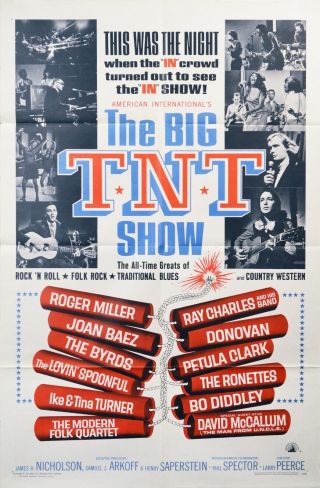 The Big Tnt Show 1966 Movie Poster 1 - Sheet Concert Film