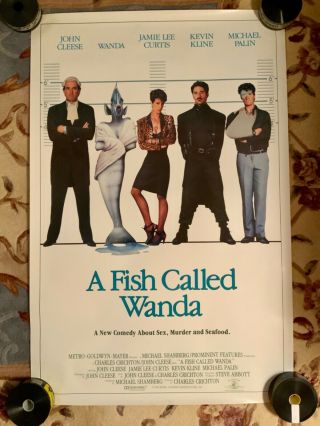 A Fish Called Wanda (1988) Movie Poster Rolled