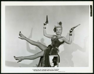 Betty Grable Leggy 1949 Photo " The Blonde From Bashful Bend "