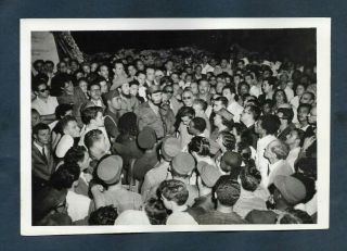 Vintage 1959 Image Leader Fidel Castro Colon Cemetery Act Cuba Korda Photo Y51