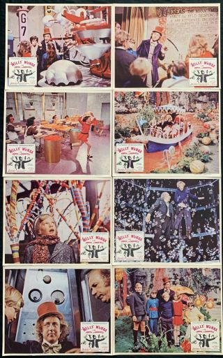 Willy Wonka And The Chocolate Factory Gene Wilder Mexican Lobby Card Set 1971