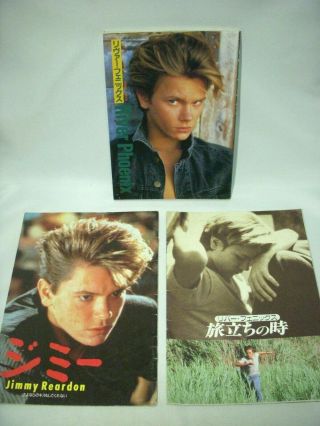 River Phoenix 3 Set (japan Photo Book,  Movie Program)