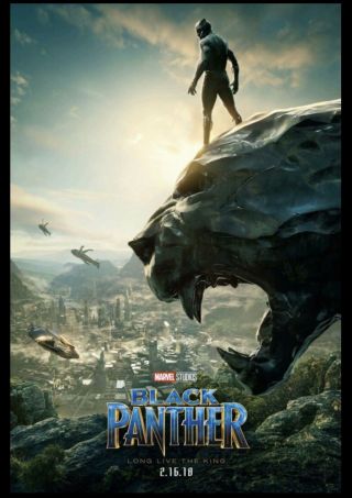 Black Panther Teaser Movie Poster 27x40 1 Sheet Ds