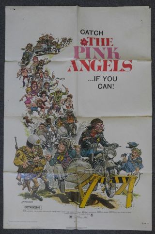 The Pink Angels Folded 27x41 One Sheet Movie Poster,  John Alderman