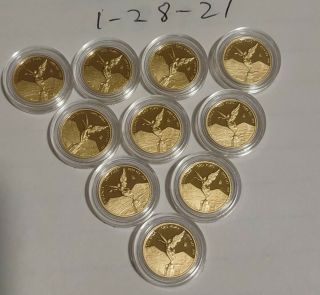 2019 Mexico 1/20 Oz Gold Coin Libertad Proof 1k Minted In Capsule Pick One