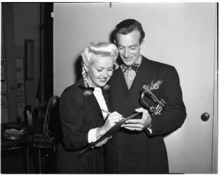 Betty Grable Harry James Candid 1940 