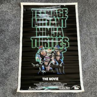 Teenage Mutant Ninja Turtles The Movie Vhs Release Poster (1990)