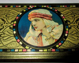 1920s Vintage Rudolph Valentino Beautebox Tin by Canco 2