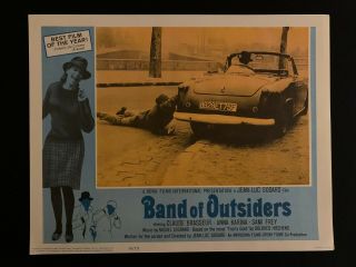 Band Of Outsiders Jean Luc Godard French Wave 1966 Lobby Card Anna Karina 7
