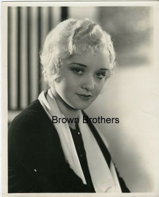 1930s Hollywood Actress Sultry Blonde Marian Marsh Portrait Photo By Fryer - Bb