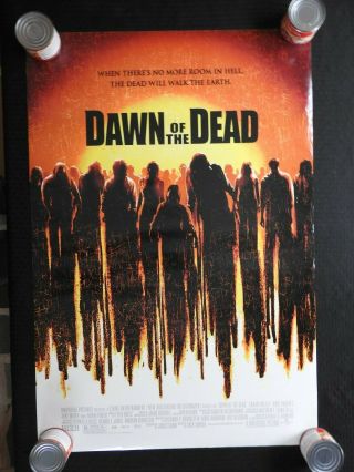 2004 " Dawn Of The Dead " 27 " X 41 " Movie Poster Sarah Polley Mekhi Phifer Romero
