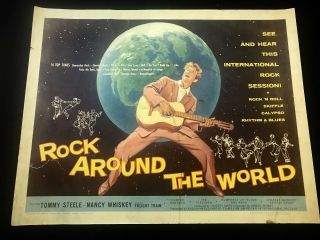 Rock Around The World 22x28 U.  S Half Sheet - Tommy Steele