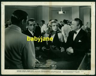 Humphrey Bogart Lizabeth Scott Vintage 8x10 Photo 1947 Dead Reckoning Gambling