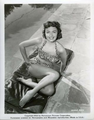 Donna Reed Barefoot Leggy Bikini Glamour Pin Up 1955 8x10 Photograph