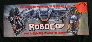 Robocop 1 & 2 Movie Poster Video Store Promo Banner