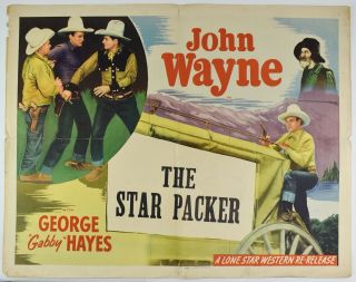 1934 Monogram Pictures Film Poster The Star Packer John Wayne - Cr - 13