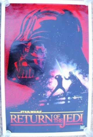 Star Wars Return Of The Jedi 1993 10th Anniversary Rolled One Sheet Poster Red