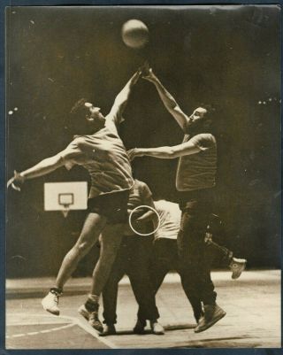 Vintage Korda President Fidel Castro Private Basket Match Cuba 1968 Photo Y44