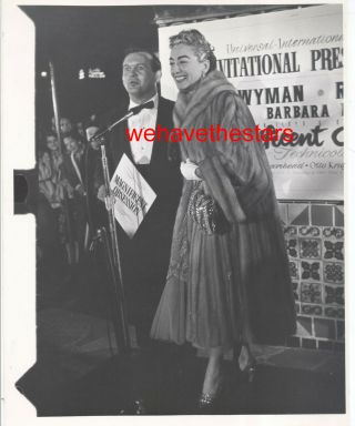 Vintage Joan Crawford At Magnificent Obsession Premiere 50s Portrait Phil Stern