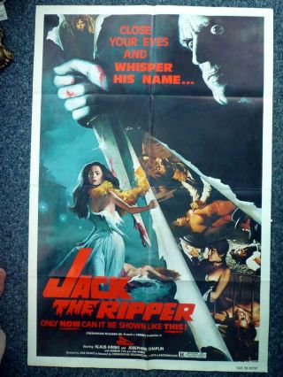 Jack The Ripper 1976 American One Sheet Horror Movie Poster