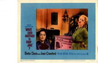 What Ever Happened To Baby Jane 1962 Release Lobby Card Davis Crawford