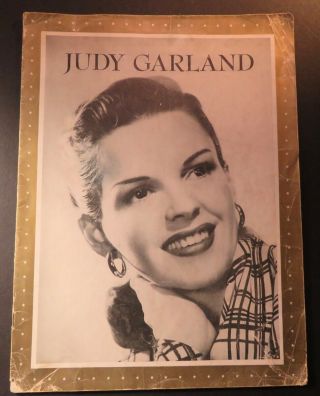 1952 Judy Garland Concert Program With Event Schedule Los Angeles