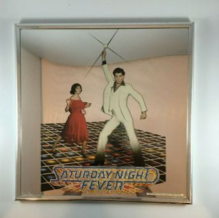 Vintage Saturday Night Fever 1977 Paramount Movie Mirror 12 " X12 "