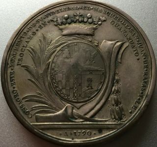 Mexico 1790 Silver Proclamation Medal,  Guanajuato,  Grove C78