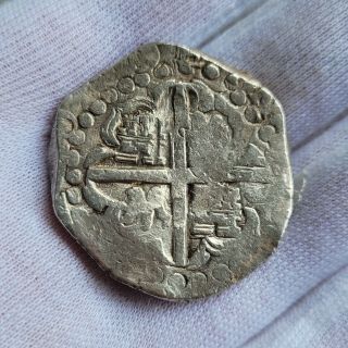 1629 Potosi Bolivia 8 Reales Cob.  Spanish Treasure Coin.