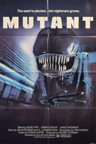 Mutant (aka Forbidden World) 1982 1 - Sheet Movie Poster