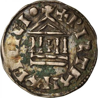 [ 489592] Coin,  France,  Louis le Pieux,  Denier au temple,  Denarius,  EF (40 - 45) 2