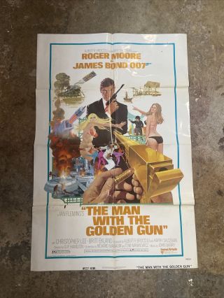 The Man With The Golden Gun Movie Poster 1974