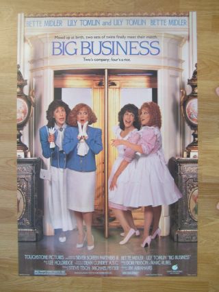 Big Business American One Sheet Bette Midler,  Lily Tomlin