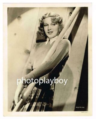 Lana Turner Vintage Mgm Sweater Girl Movie Portrait Stunning 1938
