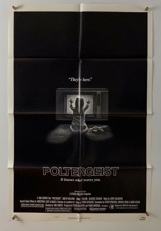 Poltergeist Movie Poster (veryfine, ) One Sheet 1982 Steven Spielberg Horror 5818