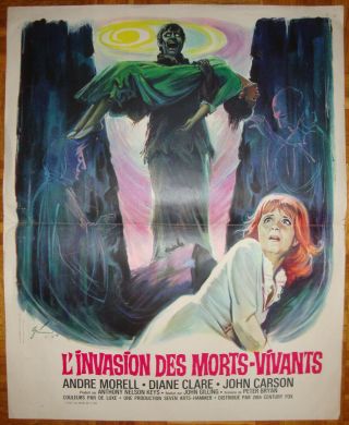 The Plague Of The Zombies - J.  Gilling - Horror - Hammer - Art By Grinsson - French (18x22)