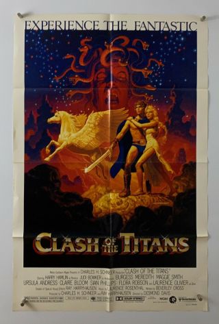Clash Of Titans Movie Poster (veryfine) One Sheet 1981 Fantasy Art Medusa 5825