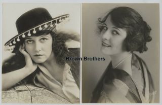 1920s Silent Film & Sennett Comedy Star Ora Carew Dbw Photos (2) Witzel & Evans