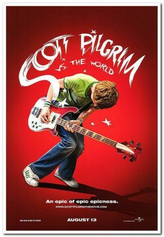 Scott Pilgrim Vs.  The World - 2010 - 27x40 Movie Poster - Michael Cera